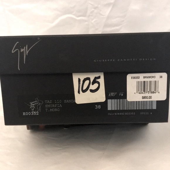 Giuseppe Zanotti 38 EU Black w/ Crystals - Picture 12 of 13